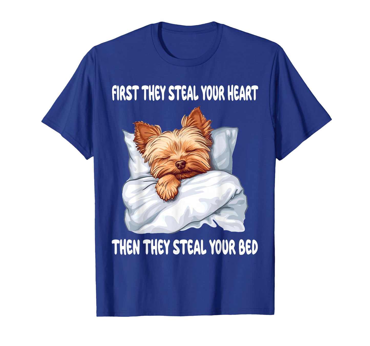 Yorkshire Terrier Yorkie Sleeping Pajamas Nightgown T-Shirt