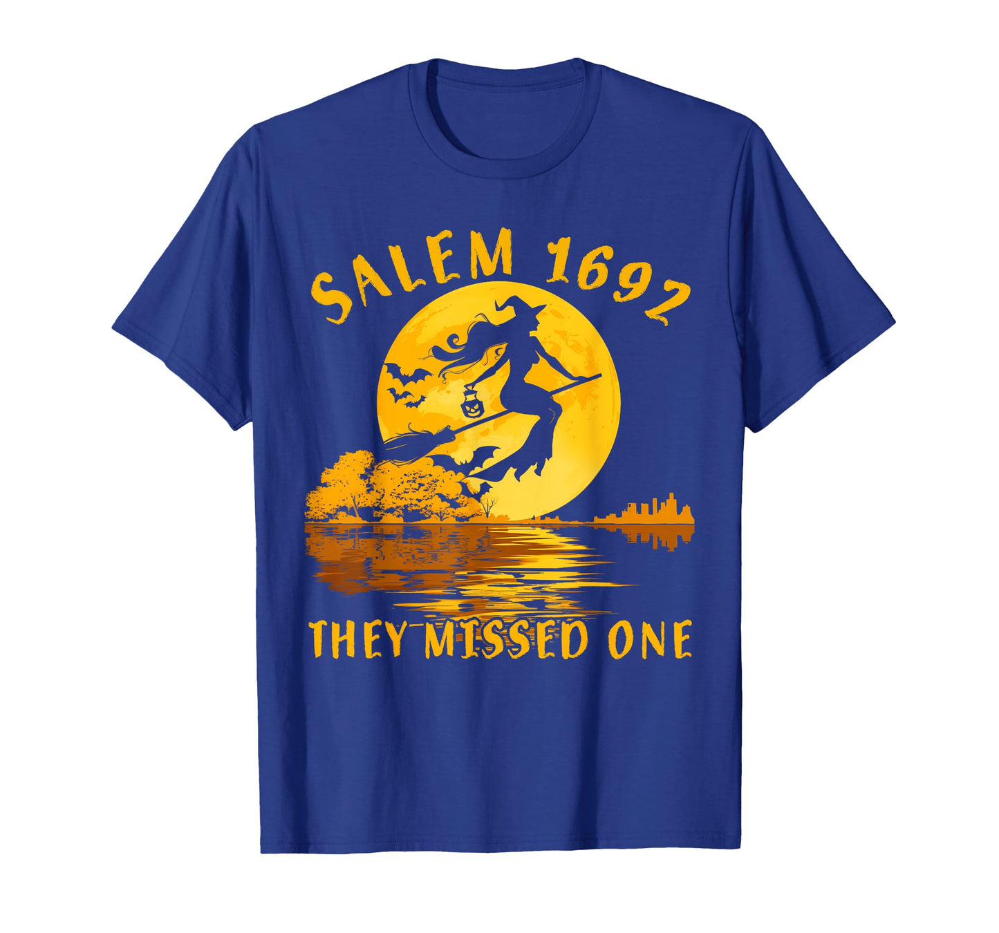 Salem 1692 They Missed One Witch Riding Broom Halloween T-Shirt