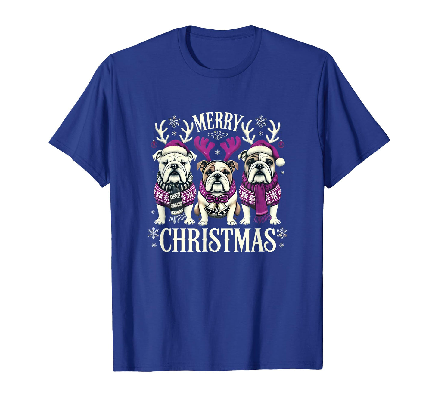 Christmas English Bulldog Mom English Bulldog Christmas T-Shirt