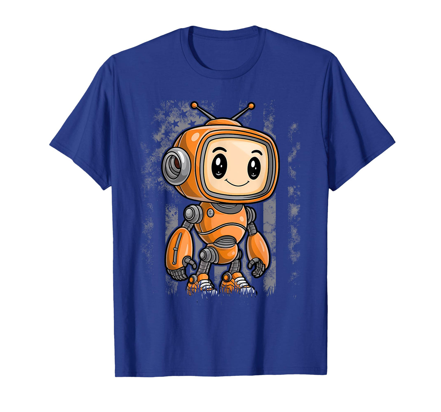 Funny Orange Robot Boy Costume T-Shirt