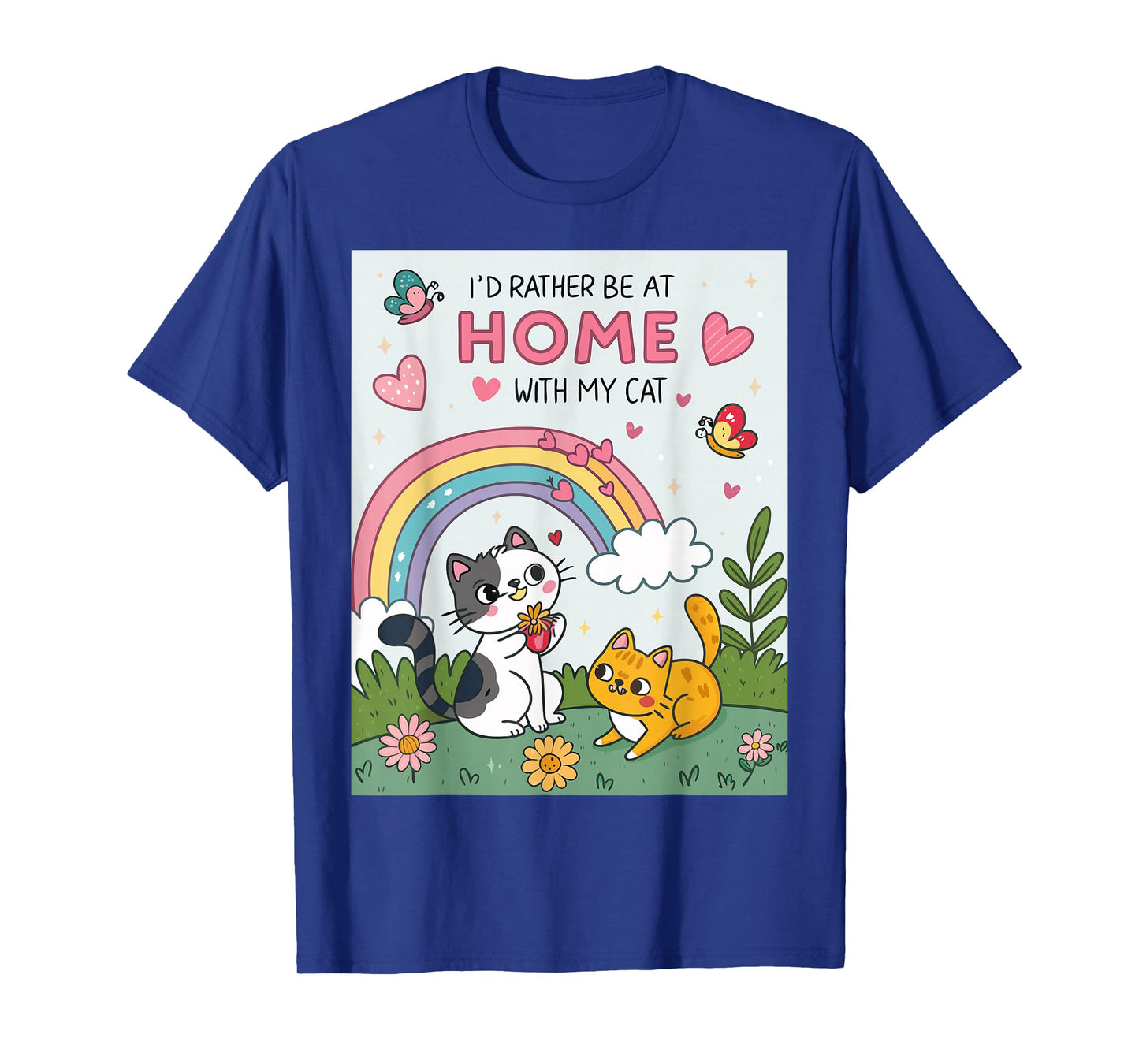I'd Rather Be At Home With My Cat T-Shirt