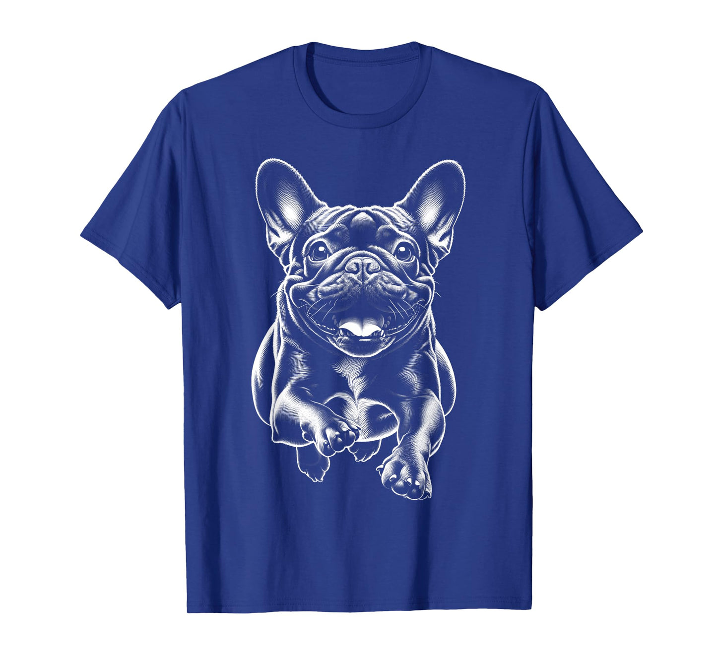 Cute French Bulldog in the Run as a Cool Portrait T-Shirt
