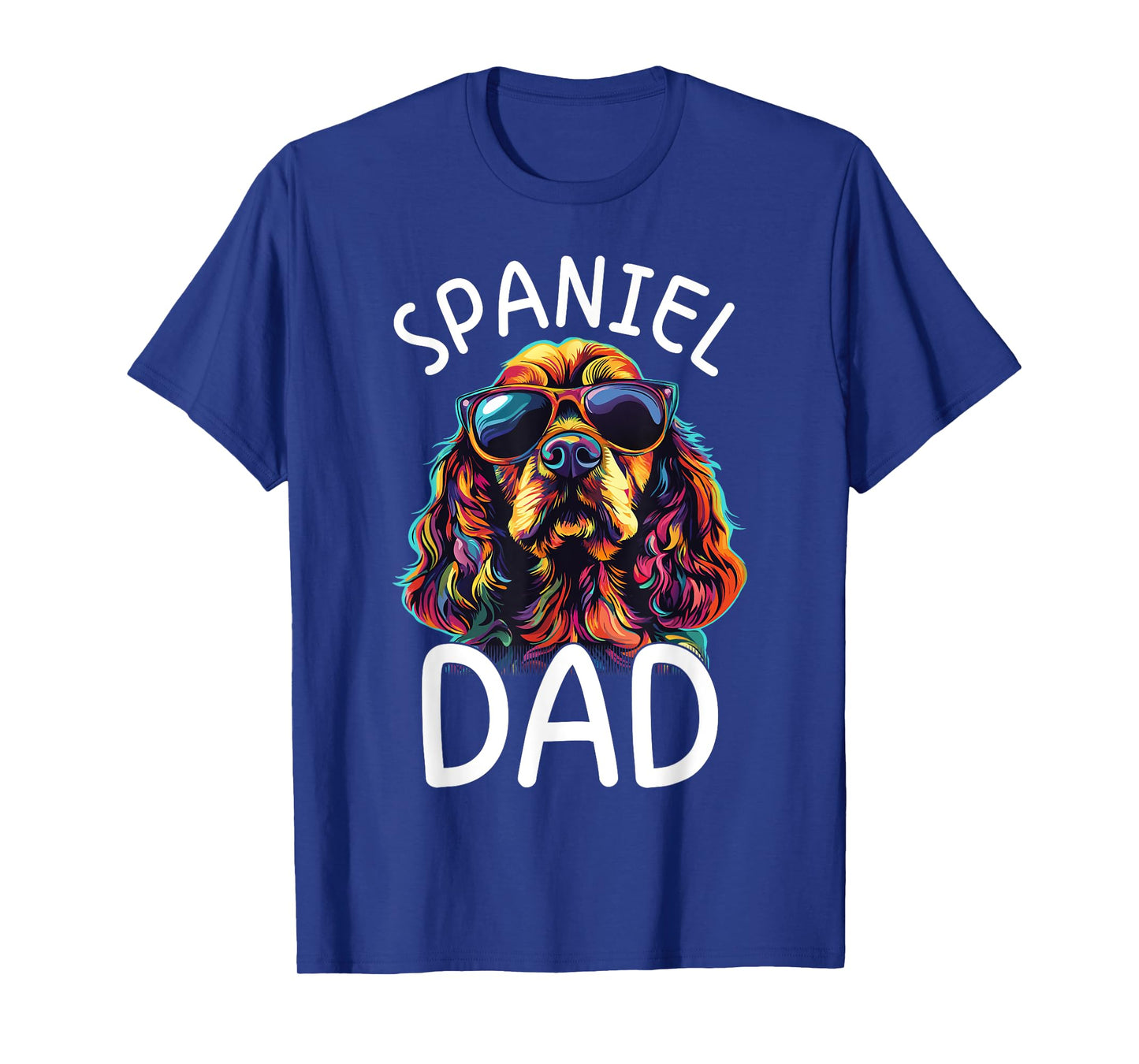 Cocker Spaniel Lovers Color Pop Art Mens Cocker Spaniel Dad T-Shirt
