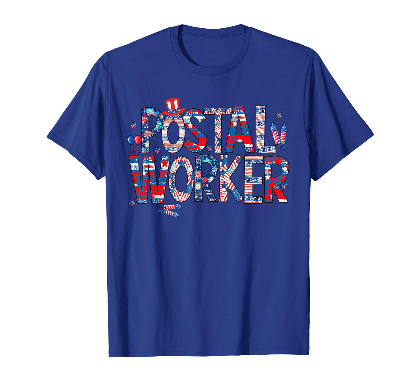 American Postal Worker USA Flag Mailman Mail 4th of July T-Shirt