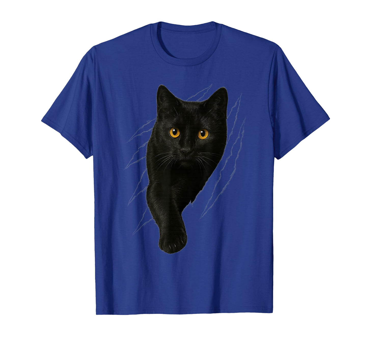 Black Cat with Yellow Eyes for felines Lovers and Owners T-Shirt