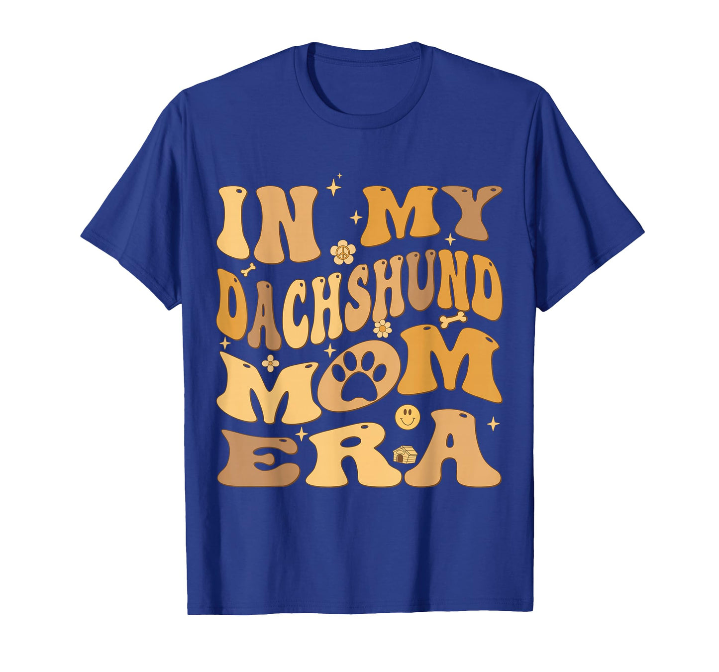 in My Dachshund Mom Era Groovy Wiener Dog Owner T-Shirt