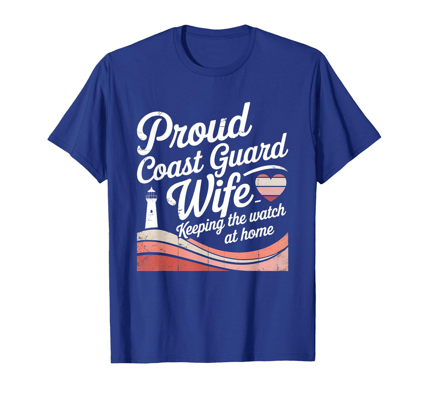 United States Coast Guard Mom American Flag T-Shirt
