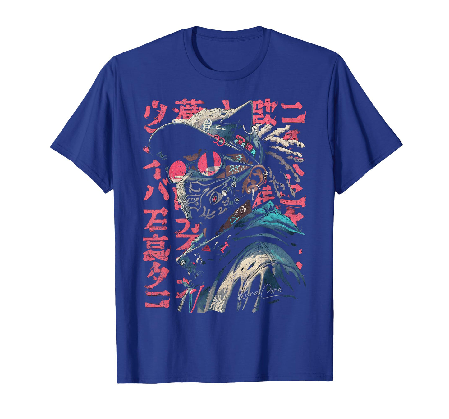 Japanese Streetwear Afro Cyberpunk Y2K Techwear Manga Anime T-Shirt
