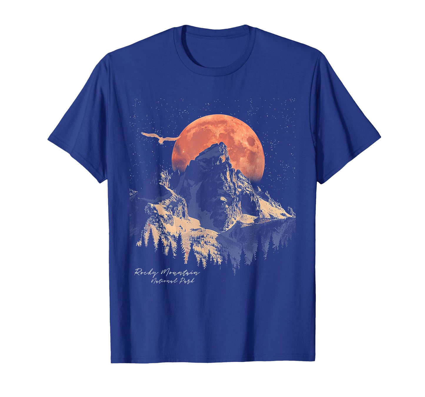 Rocky Mountain - US National Park Vintage Men Women Retro T-Shirt