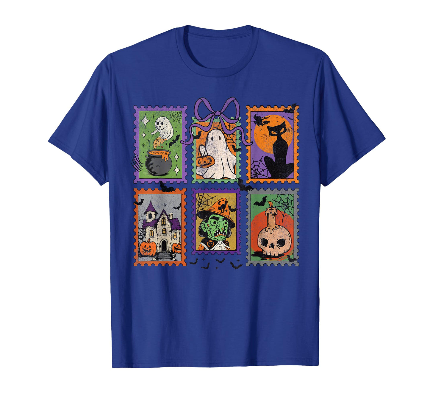 Retro Halloween Cat Ghost, Spooky Season, Spooky Mama T-Shirt