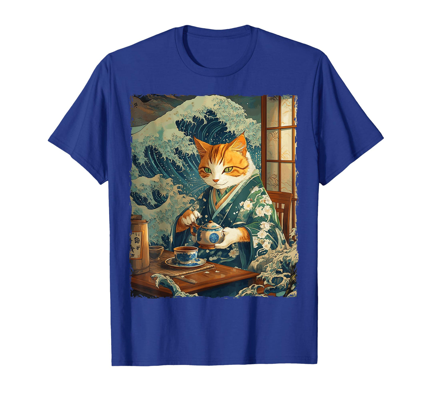 Funny Graphic Cat Japanese Anime T-Shirt for Men Women Kids