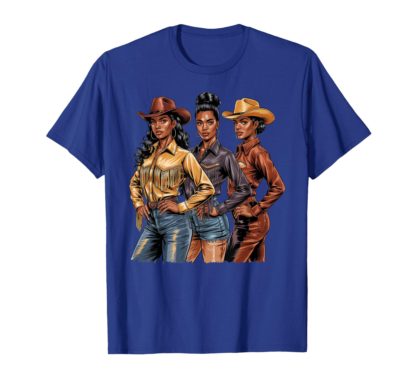 Black African American Cowgirl Western Country Texas Gifts T-Shirt