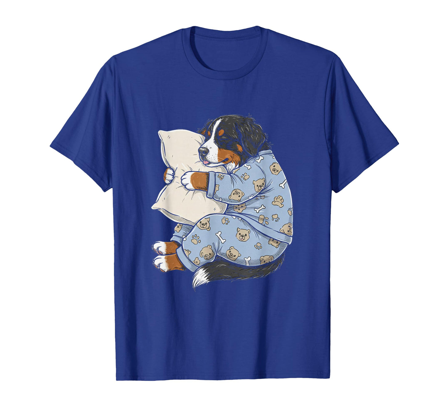 Funny Sleepy Bernese Mountain Dog Pajama Men Women Kids T-Shirt