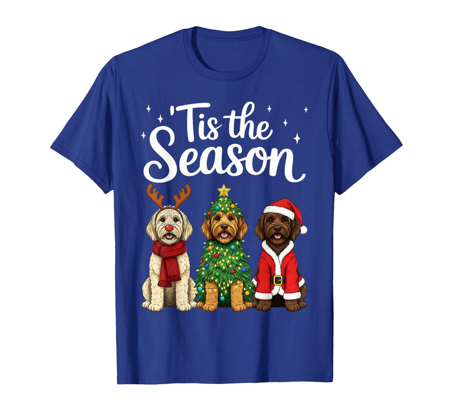 Tis The Season Goldendoodle Christmas Santa Doodle Dog Lover T-Shirt