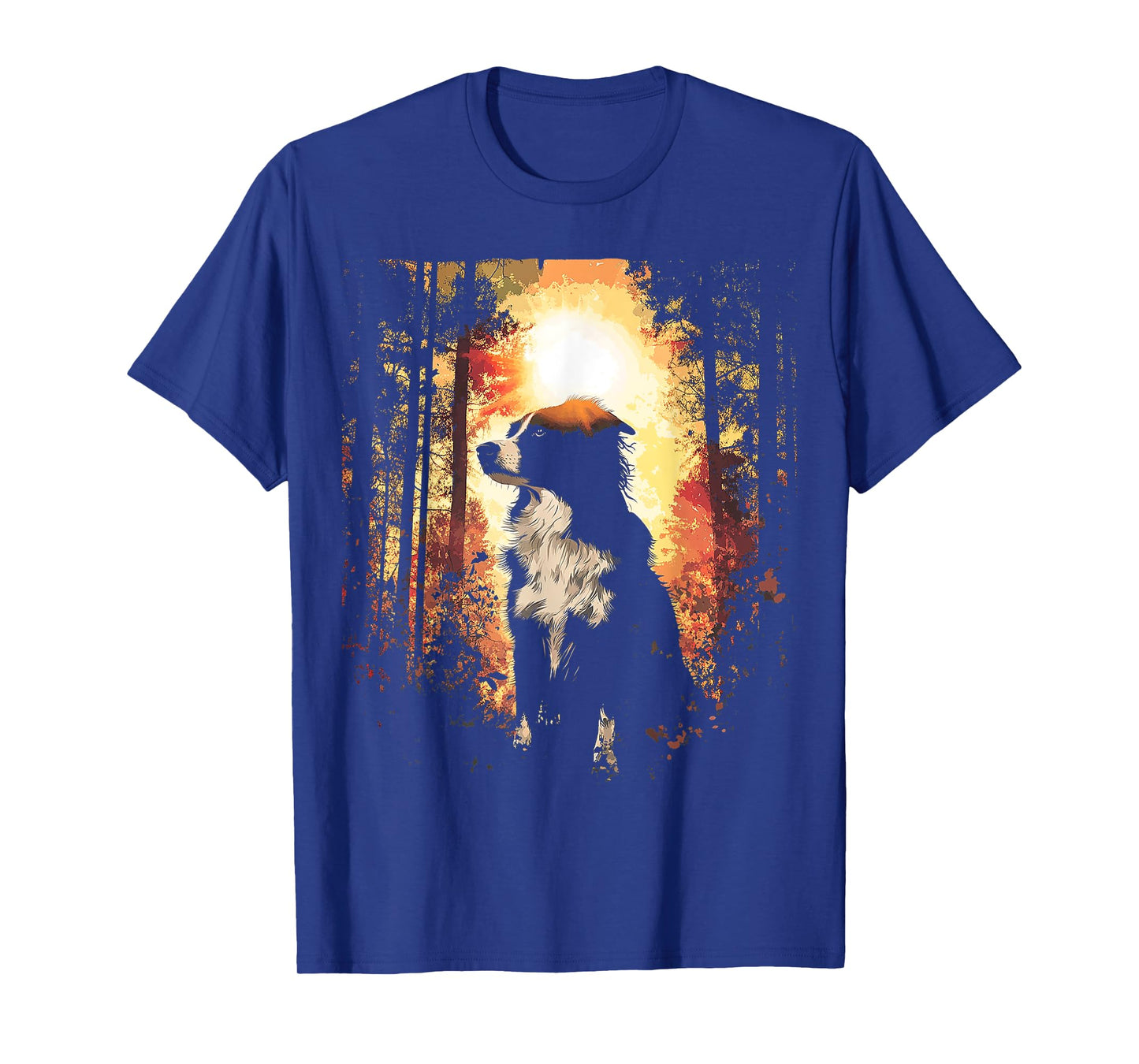 Australian Shepherd Dog Motif Pet Art Australian Shepherd T-Shirt