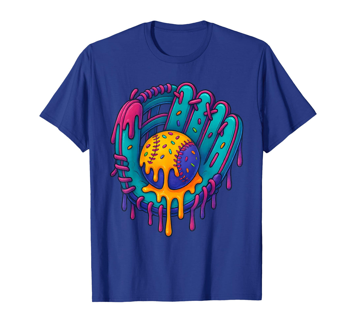 Baseball Gloves Drip Ice Cream Drip Youth Boys T-Shirt