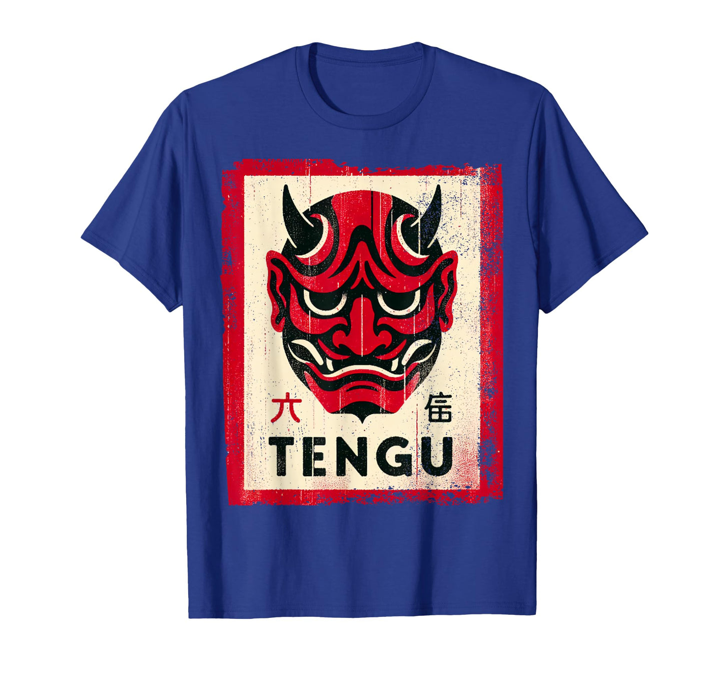Red Tengu Mask Vintage T-Shirt