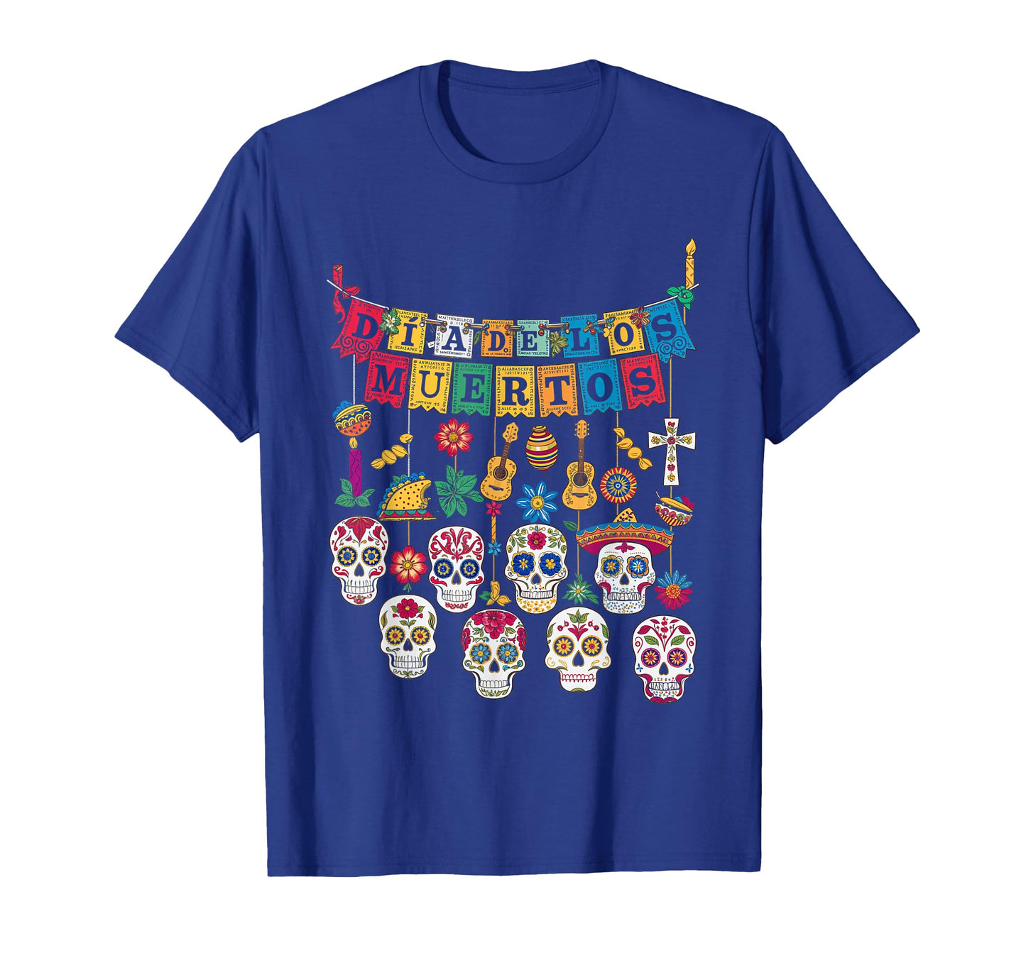 Dia De Los Muertos Sugar Skull Celebration Art Love T-Shirt