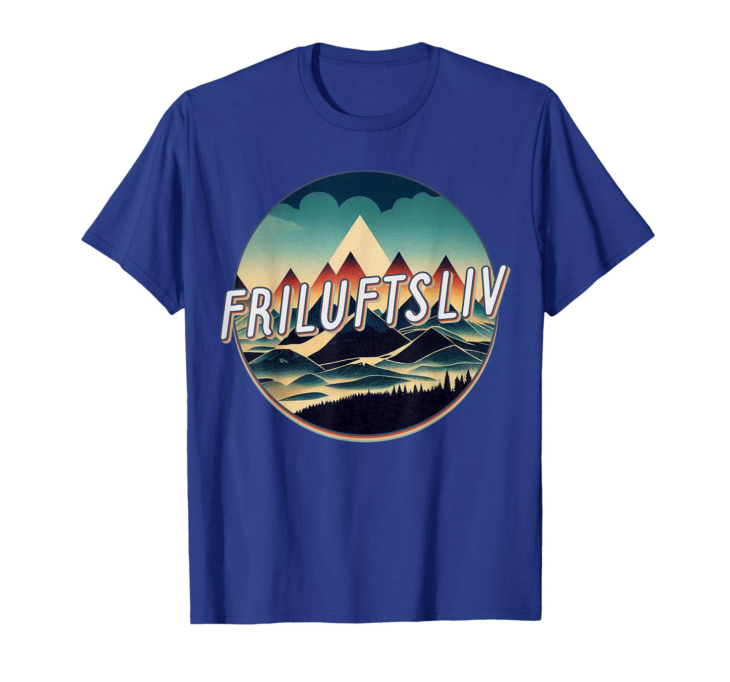 Retro Vintage Friluftsliv Love Outdoors Norwegian T-Shirt