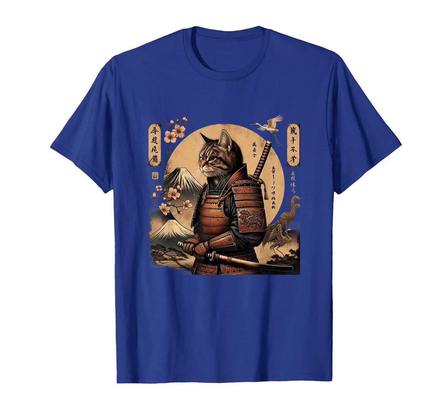 Samurai Cat Ninja Aesthetic Japanese Katana Tokyo culture Men Women Girls Kids T-Shirt