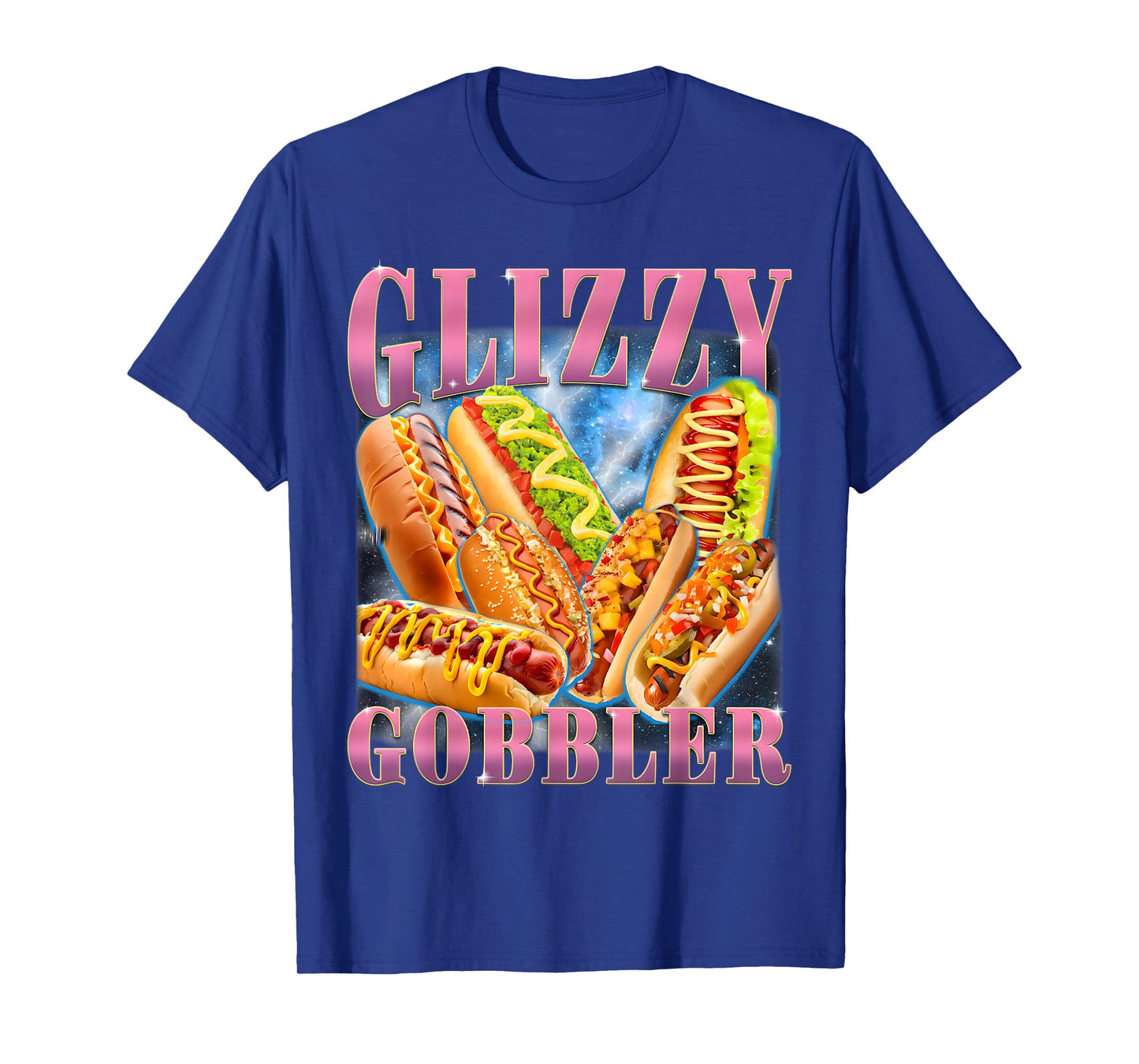 Retro Glizzy Hot Dog Gobbler Funny Hilarious Glizzy Meme T-Shirt