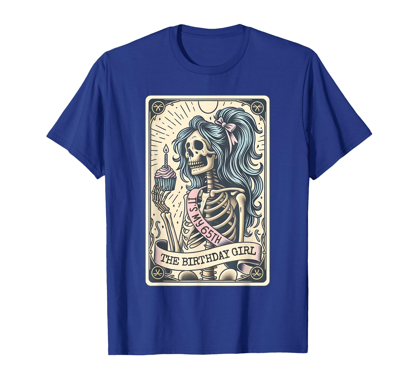 It's My 65th Birthday Tarot Card, Funny Skeleton Birthday T-Shirt