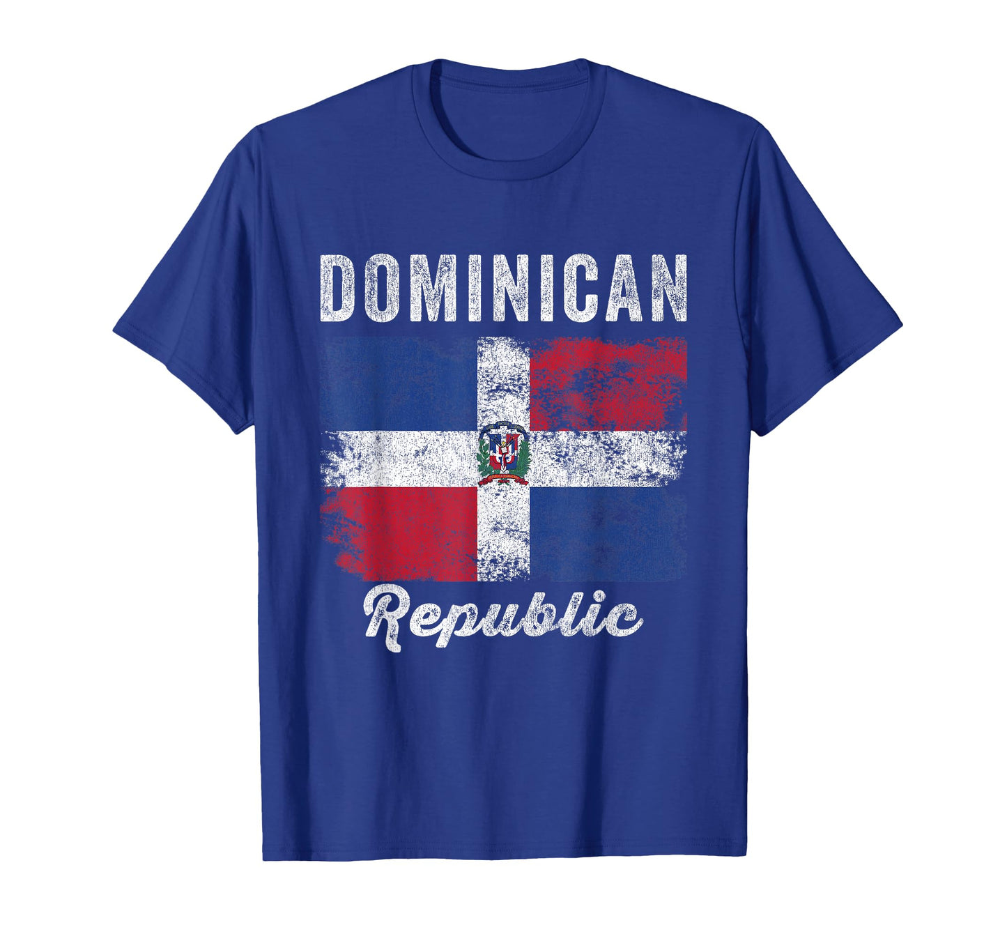 Dominican Republic Flag Vintage - Men Women - Dominican Flag T-Shirt