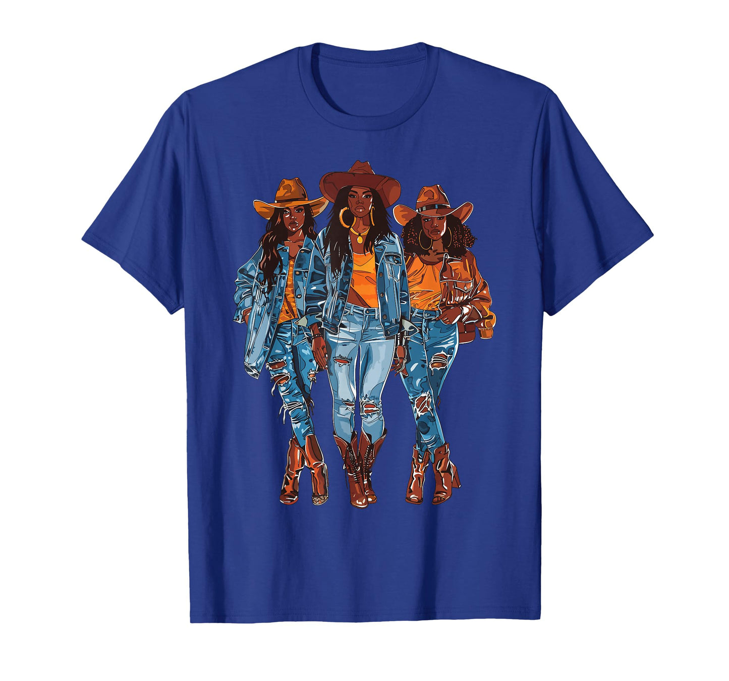 Black Cowgirl Vibes Melanin Black History Texas T-Shirt