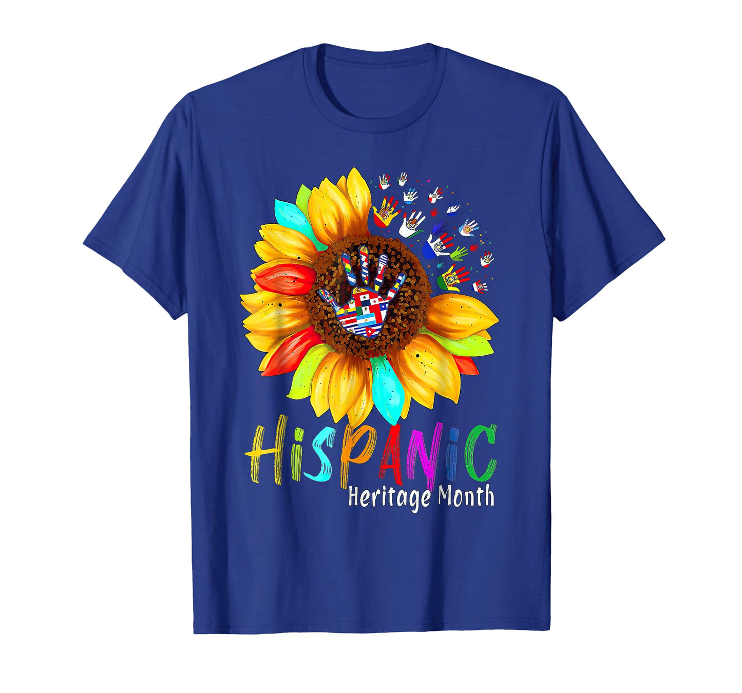 Hispanic Heritage Month Sunflower All Countries T-Shirt