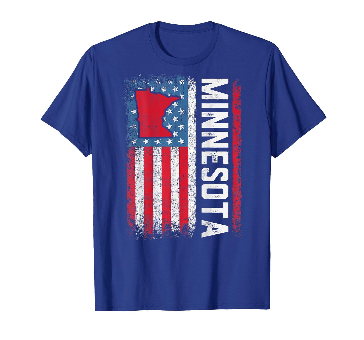 Vintage Minnesota State USA Flag Shirt Minnesota (On Back) T-Shirt