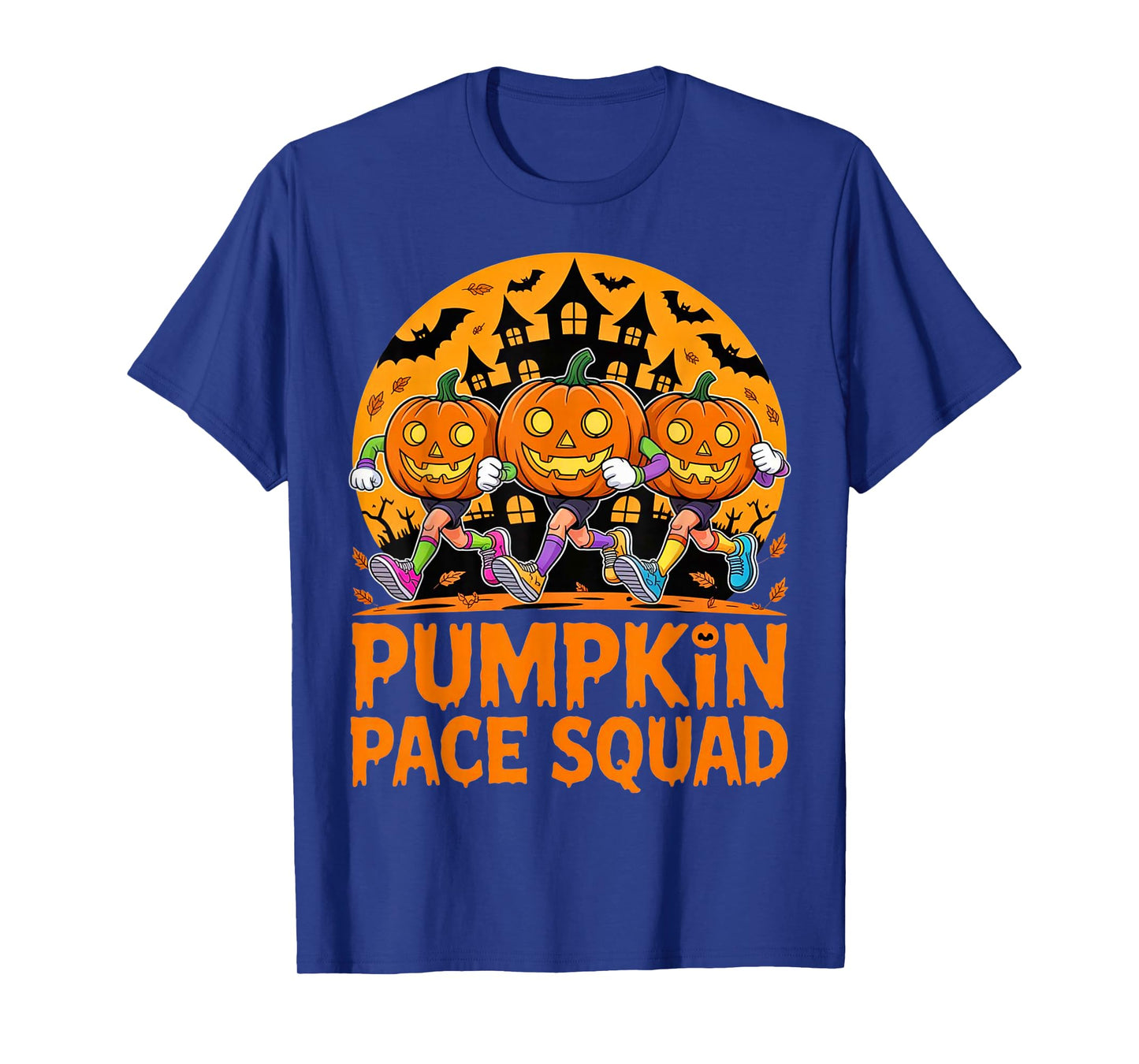Pumpkin Pace Squad Runner Costume Halloween Running Marathon T-Shirt