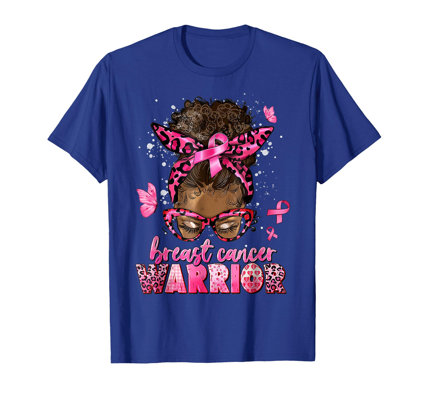 Breast Cancer Awareness Warrior Black Women Melanin Survivor T-Shirt