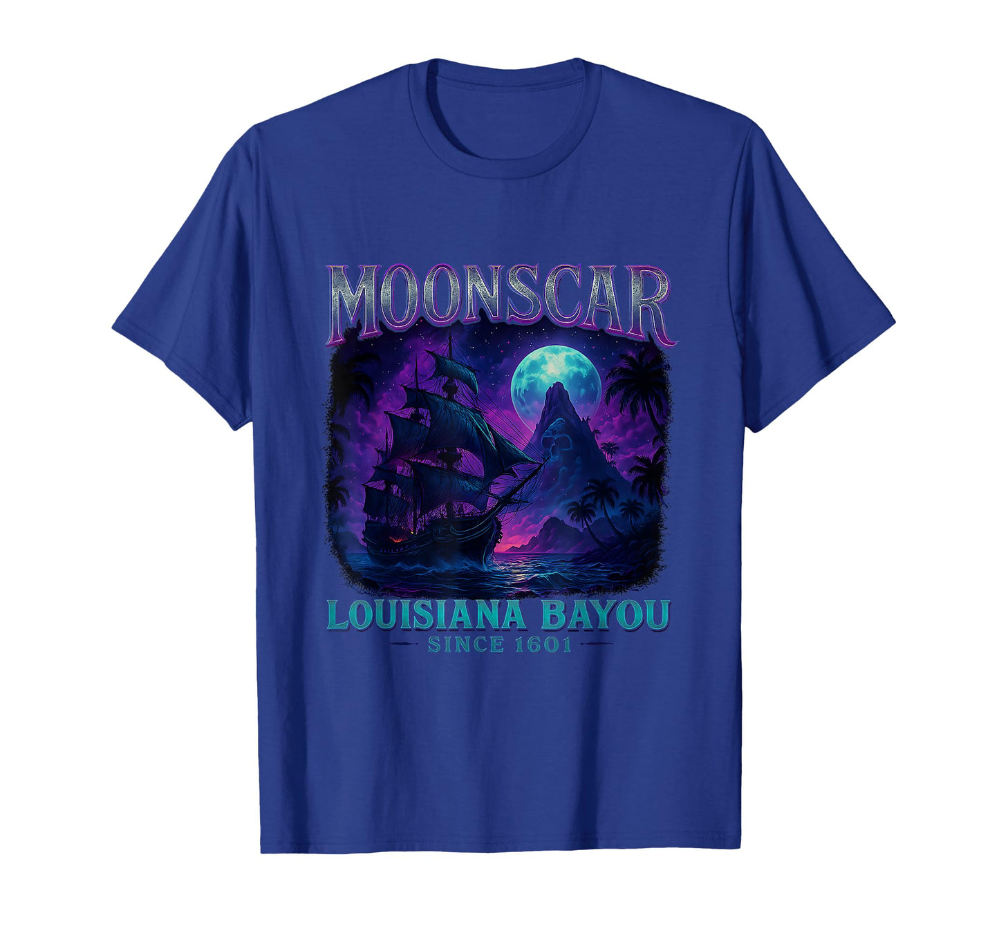 Halloween Zombie Island Moon Island Retro Cartoon T-Shirt