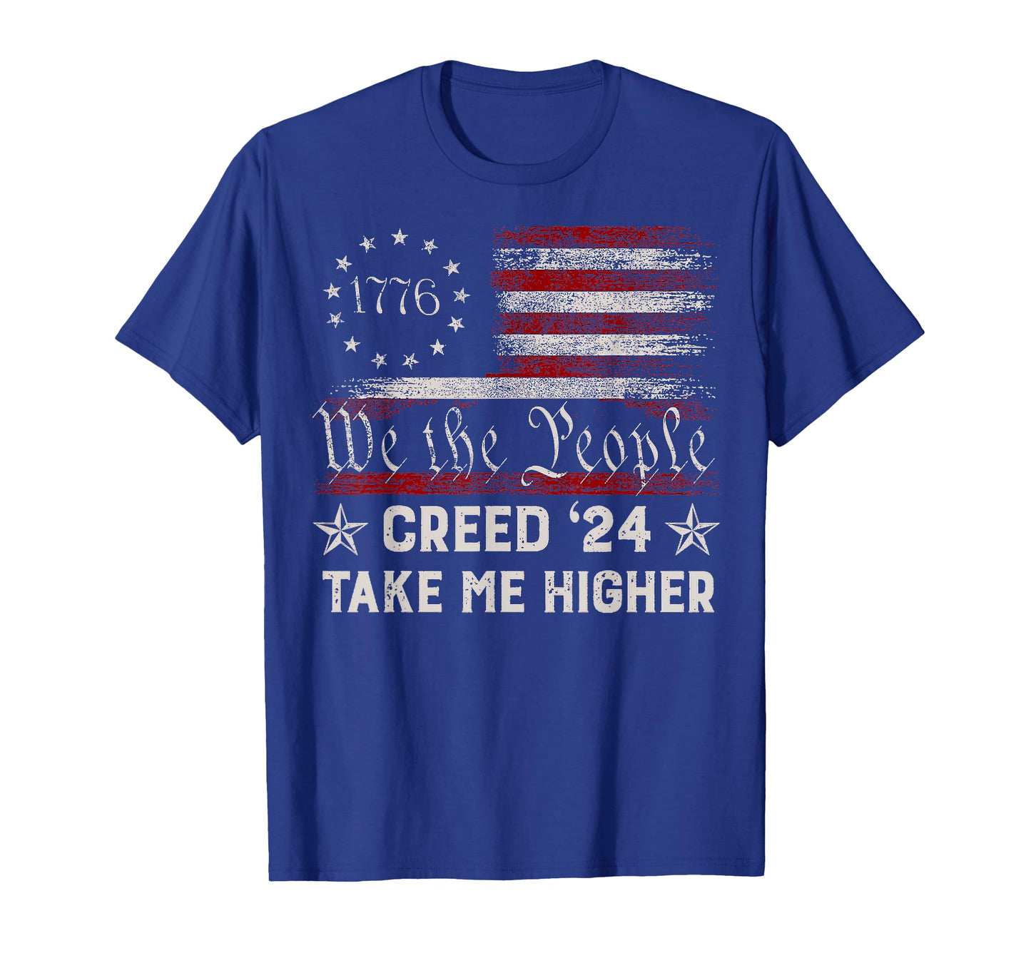 Creed 24' Take Me Higher American Flag T-Shirt