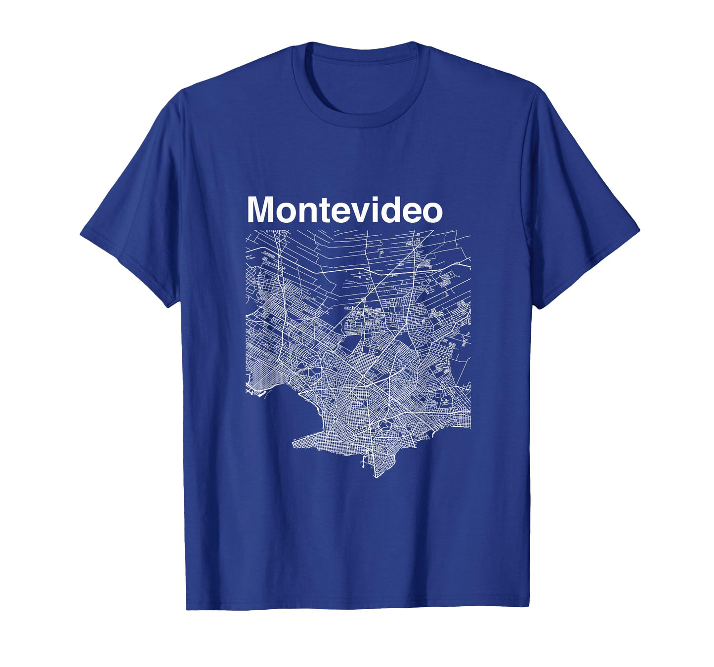 Montevideo Uruguay Classic City Map Graphic T-Shirt