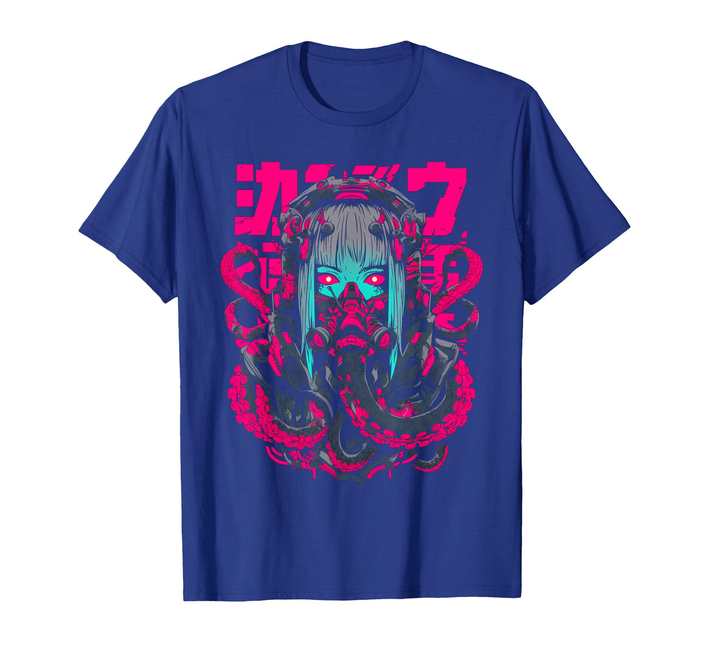 Cyberpunk Anime Girl Weirdcore Gothic Horror Manga Japanese T-Shirt