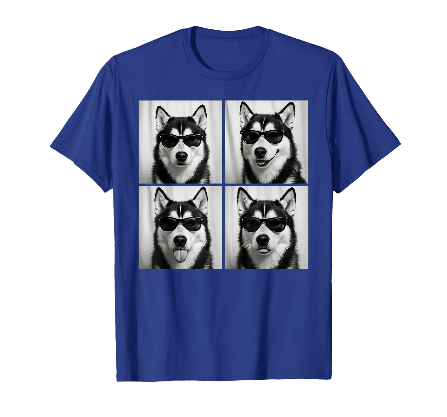 Funny Siberian Husky Lover Cute Huskies Dog Photo Booth T-Shirt