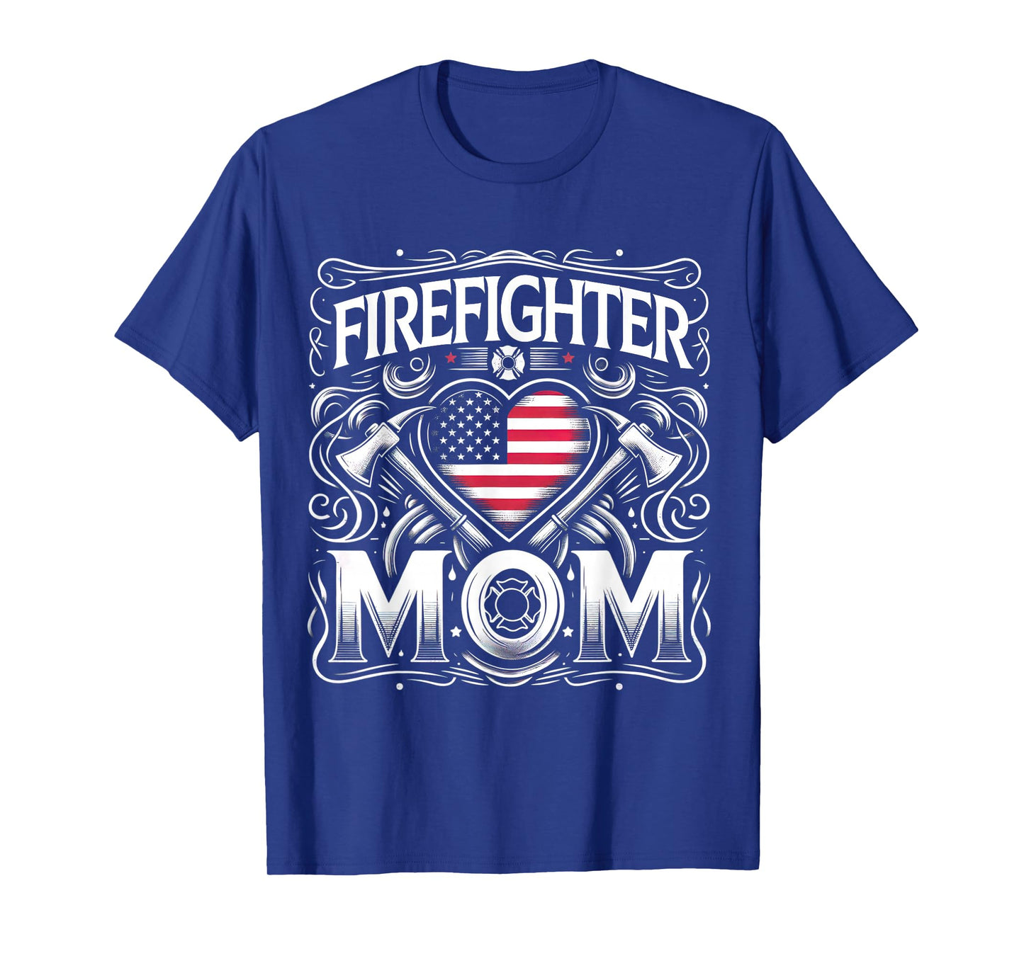 Firefighter Mom Shirt Proud Mother Design Thin Red Line T-Shirt
