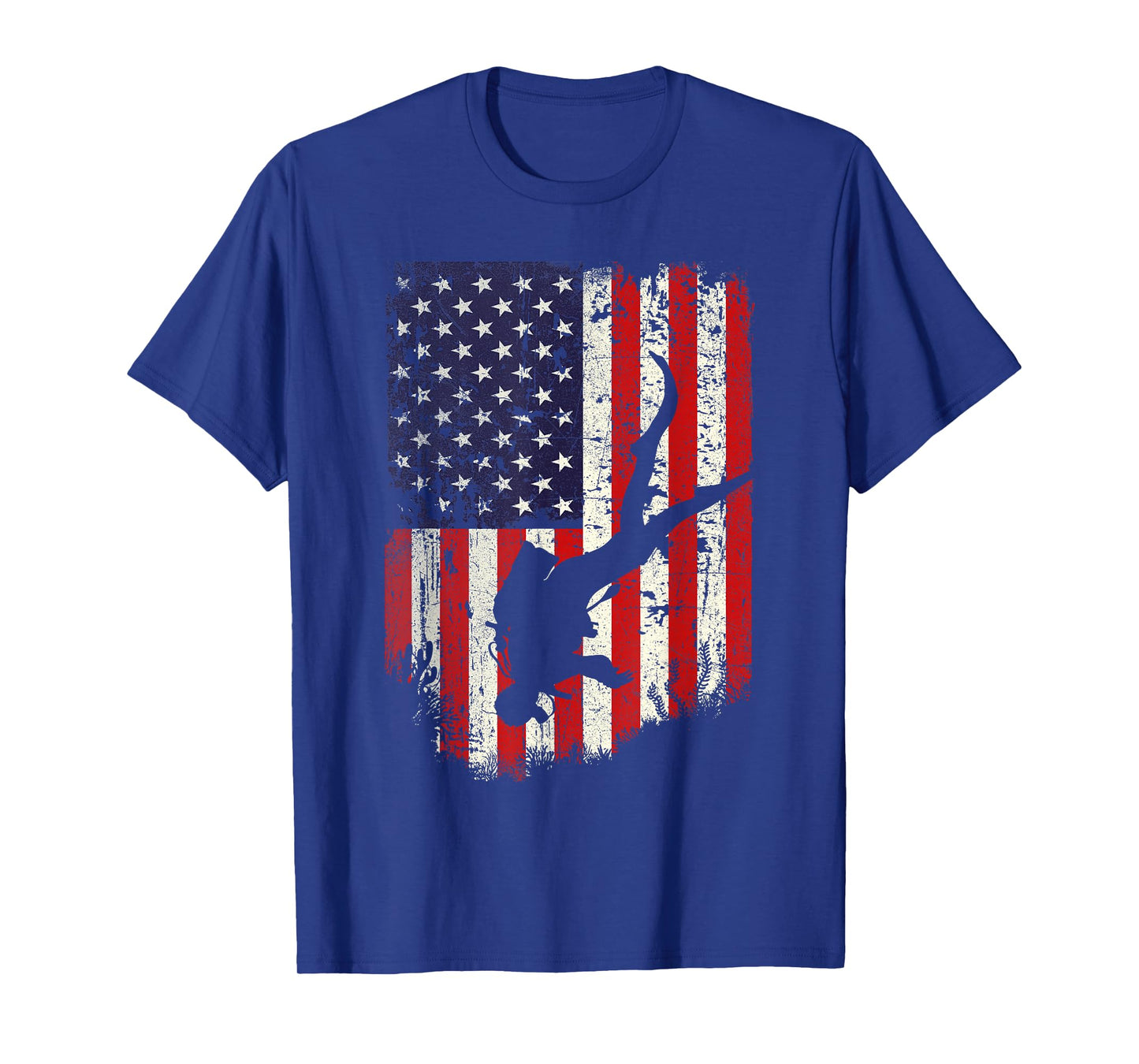 Scuba Diver - Scuba Diving American Flag T-Shirt