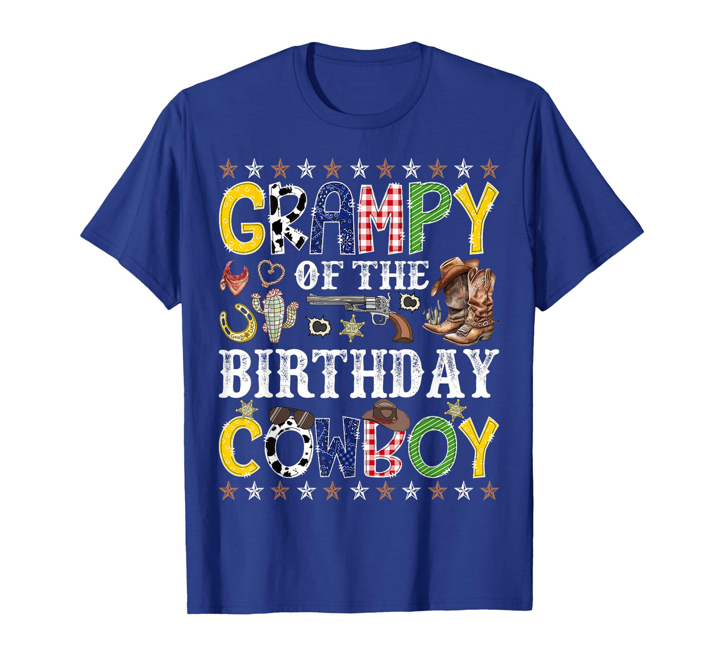Grampy Of The Birthday Cowboy Western Rodeo Grampy T-Shirt