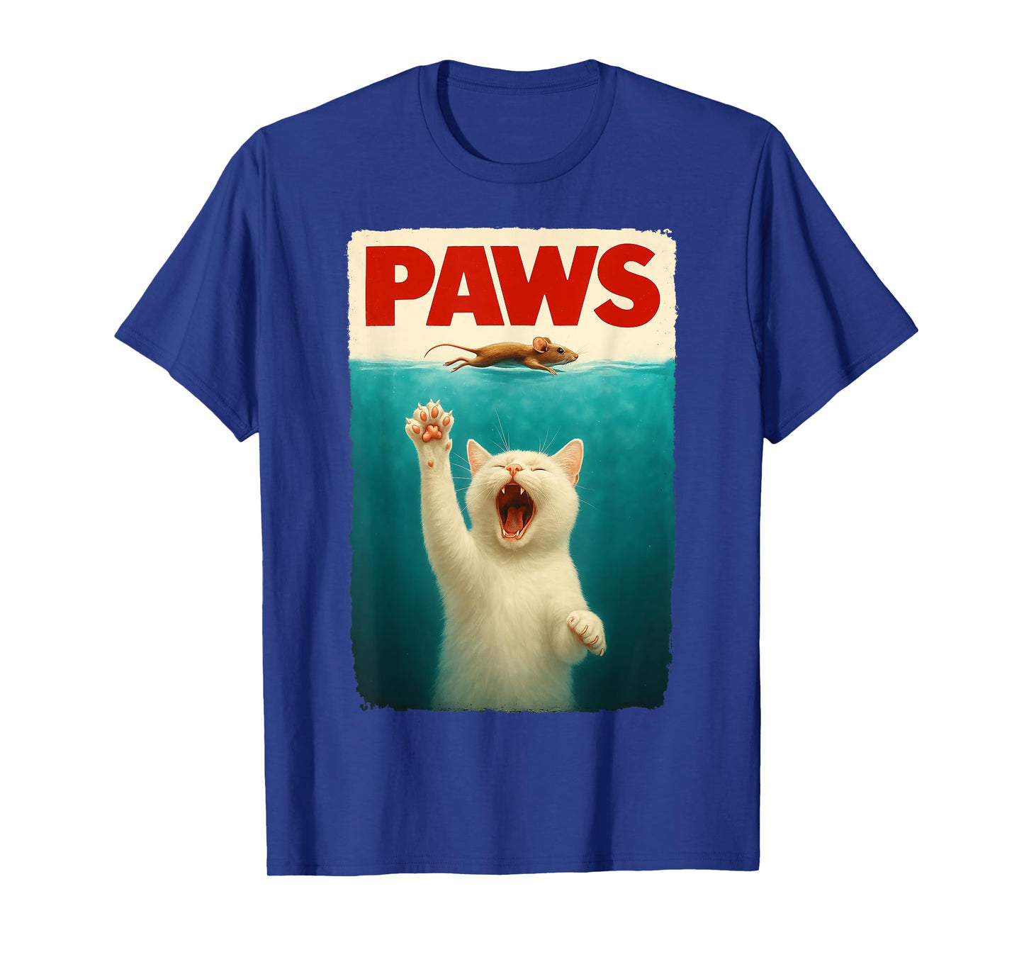 Paws Cat Mouse Funny Cat Lover Gifts For Men Women Boy Kids T-Shirt