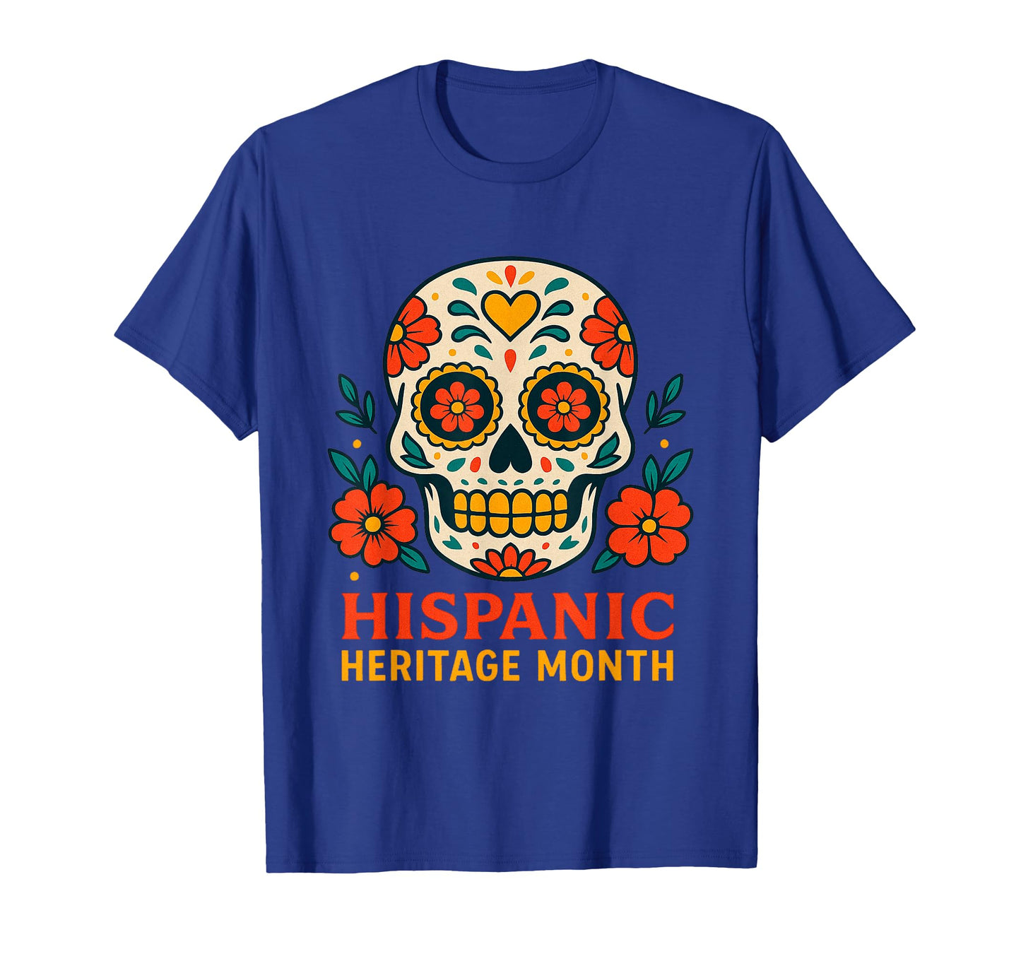 Hispanic Heritage Month Skull Latino Flags Countries Women T-Shirt