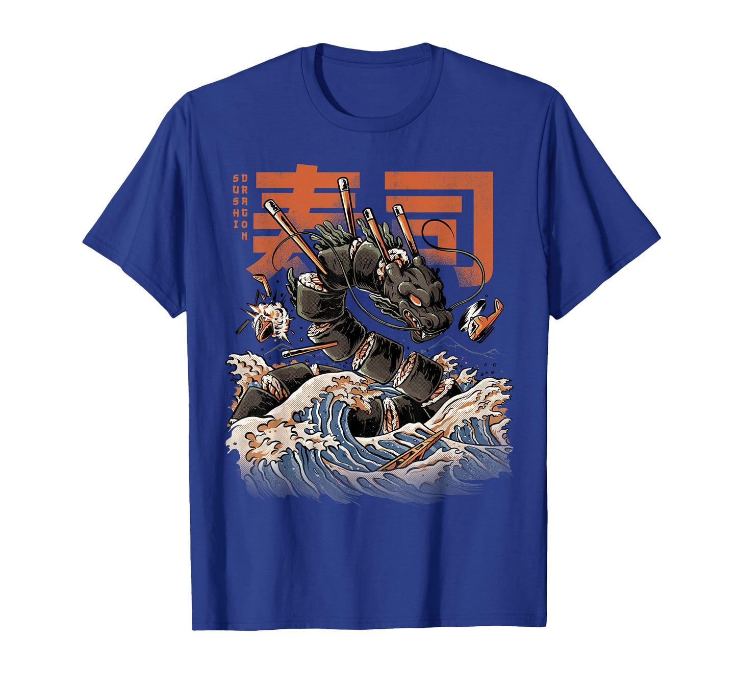 Great Sushi Dragon Japanese Food Kawaii Dragon Anime T-Shirt