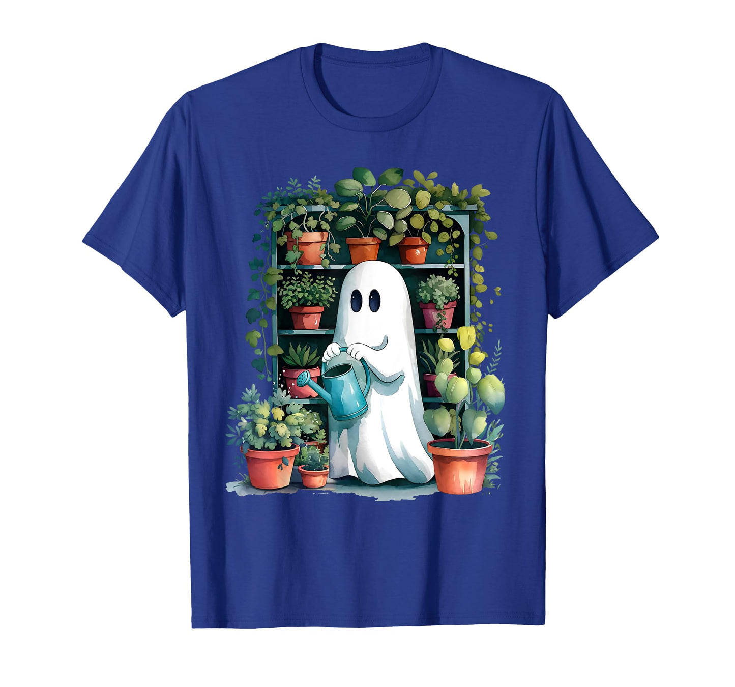 Funny Ghost Plants Spooky Season Trick Or Treat Halloween T-Shirt