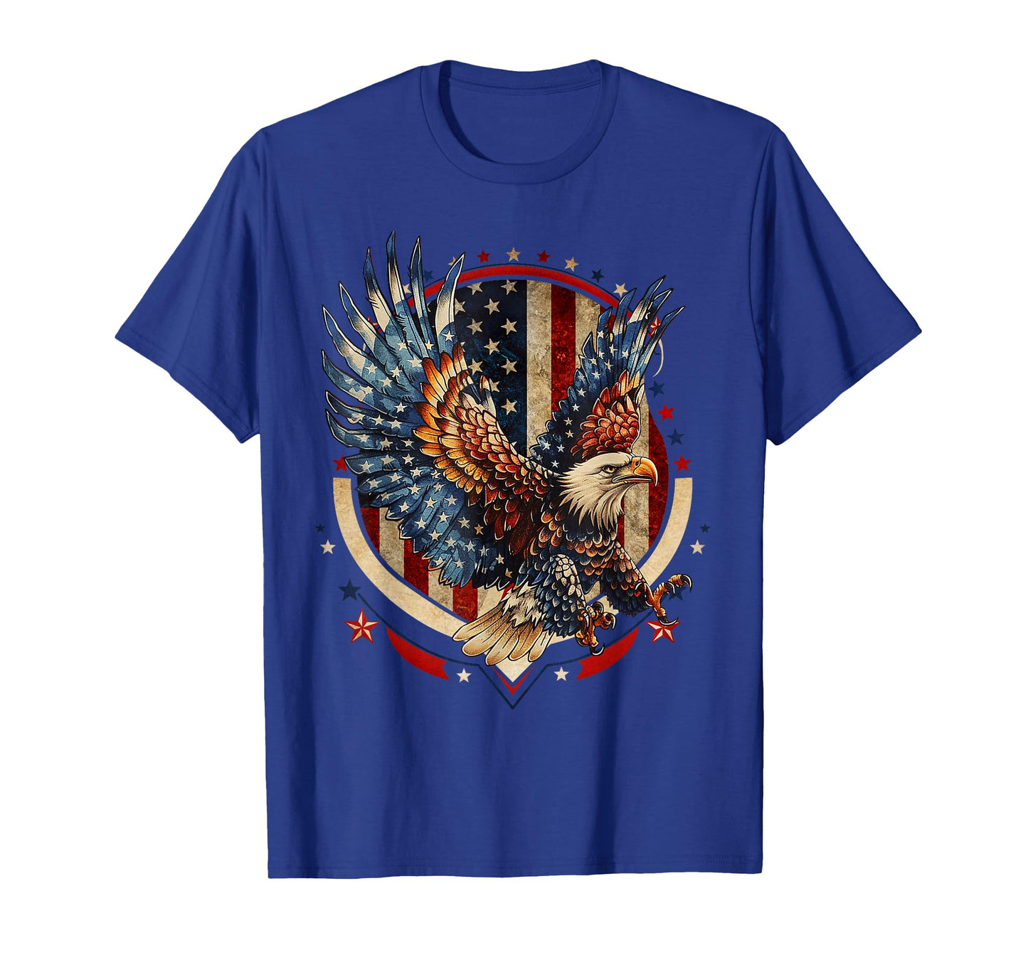 American Bald Eagle USA Flag Patriotic Eagle 4th of July T-Shirt