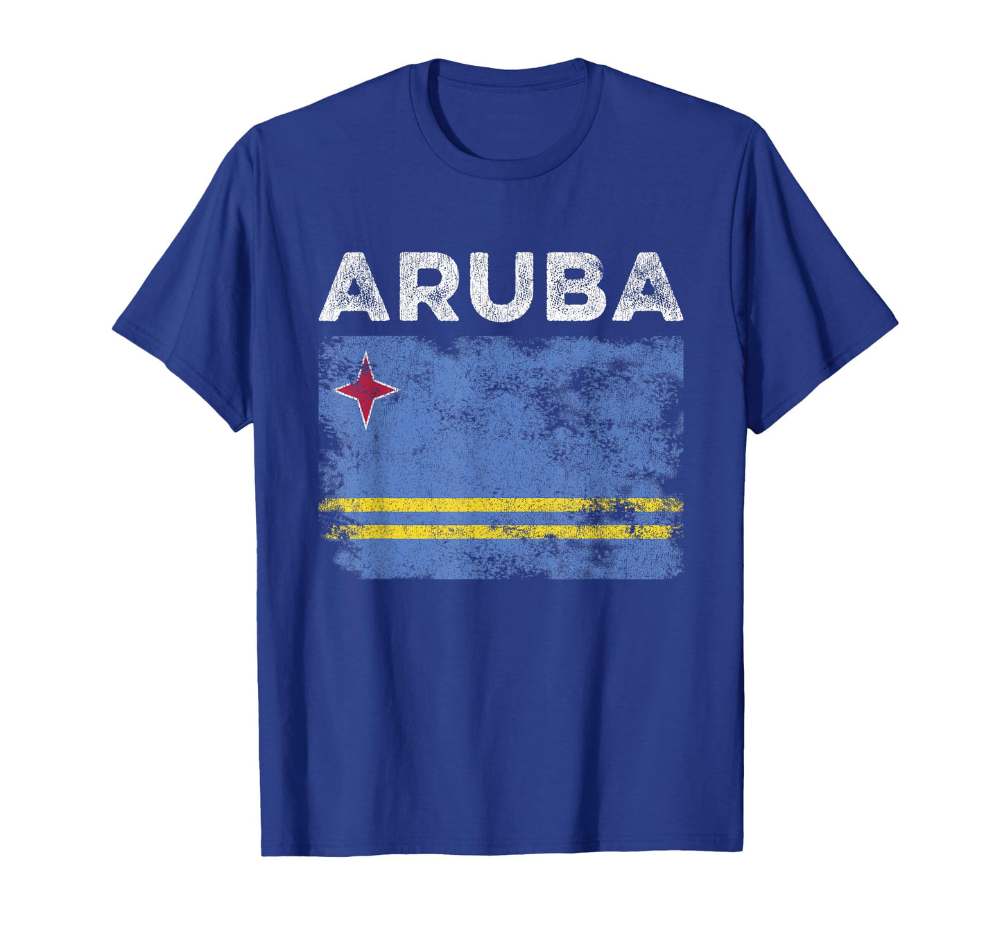 Aruba Flag Distressed - Men Women Kids - Aruban Flag T-Shirt
