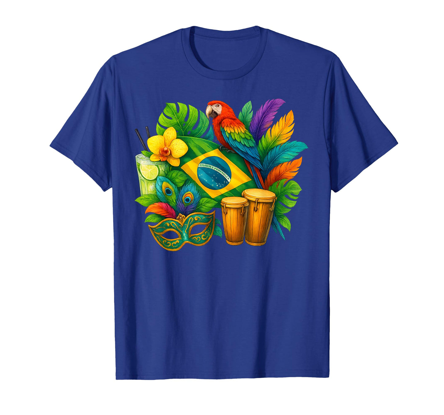 Brazil Flag Vacation Travel Brazilian Culture Men Women Kids T-Shirt