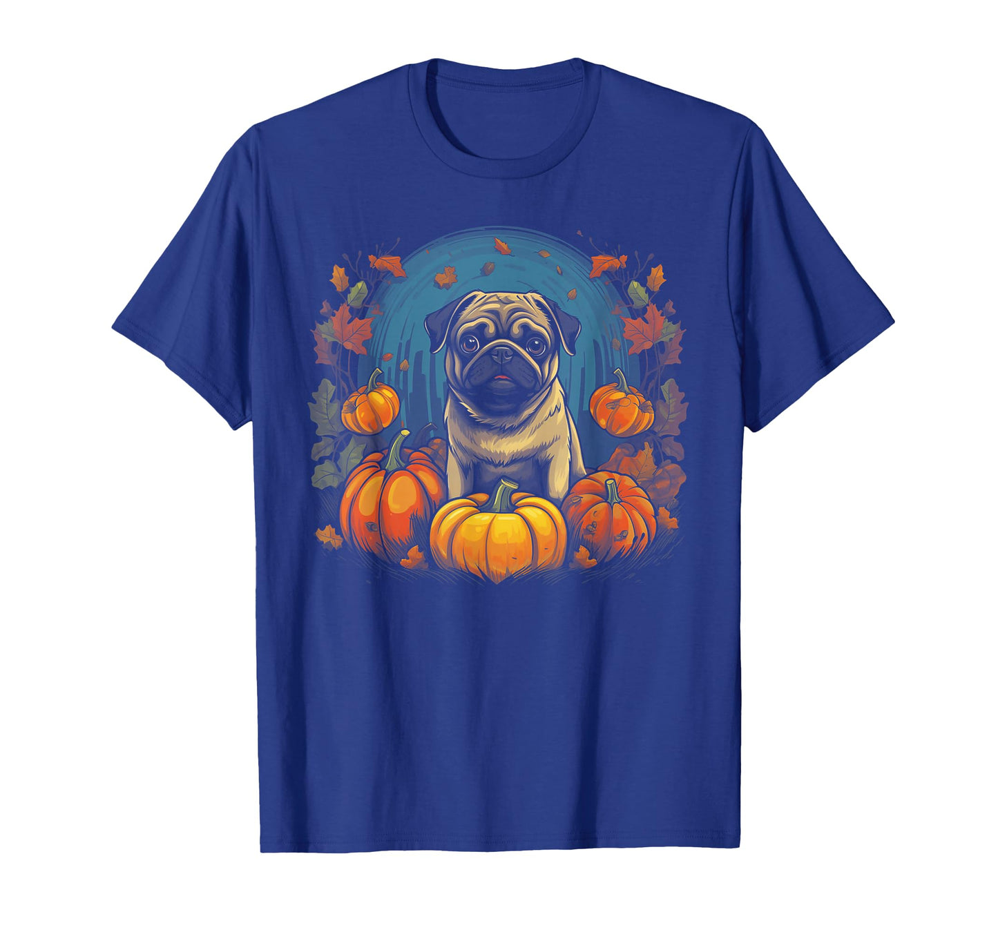 Pug Dog - Pumpkin Thanksgiving Fall Halloween T-Shirt