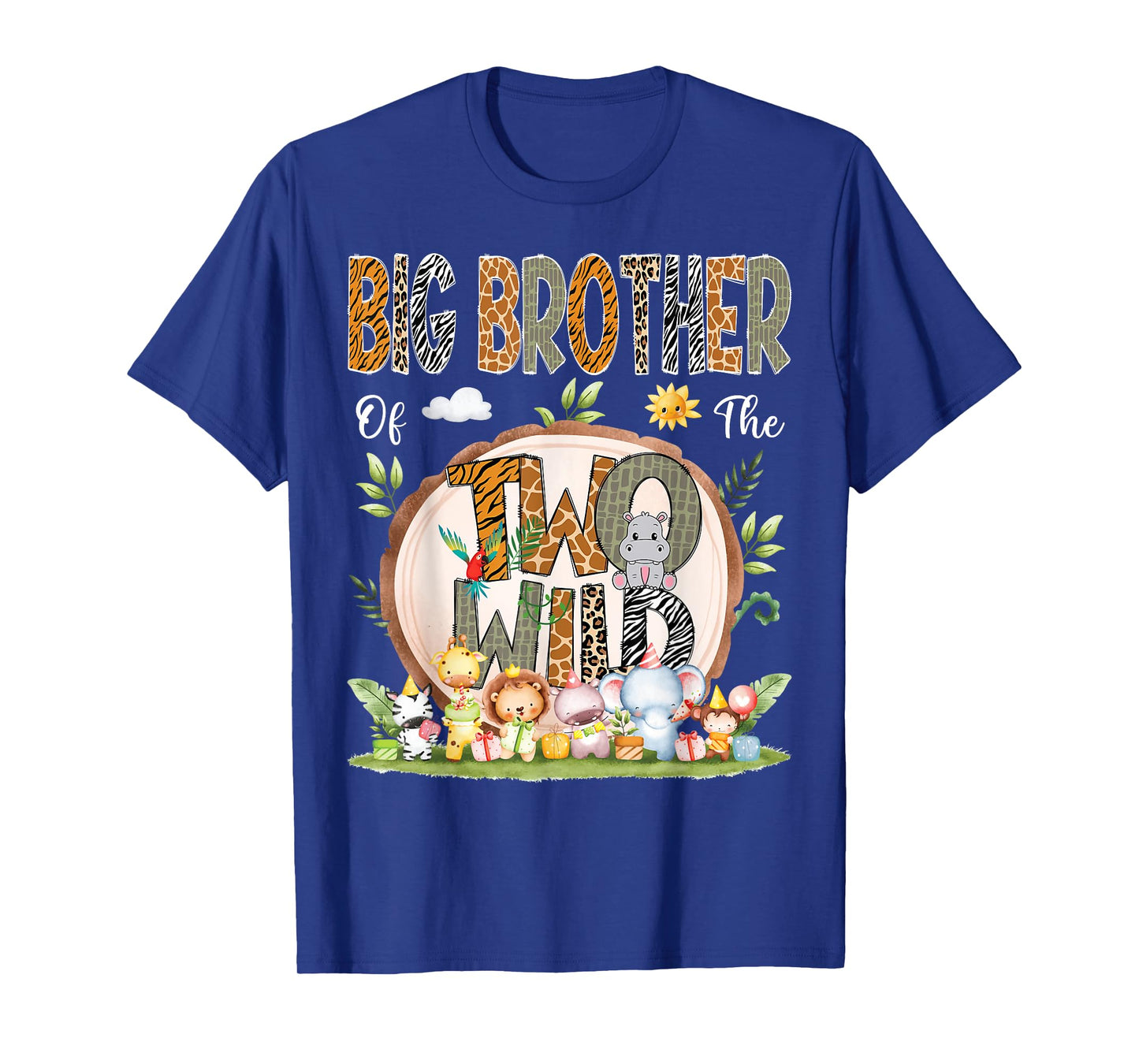 Big Brother Of The Two Wild Animal Safari 2Nd Birthday Party T-Shirt