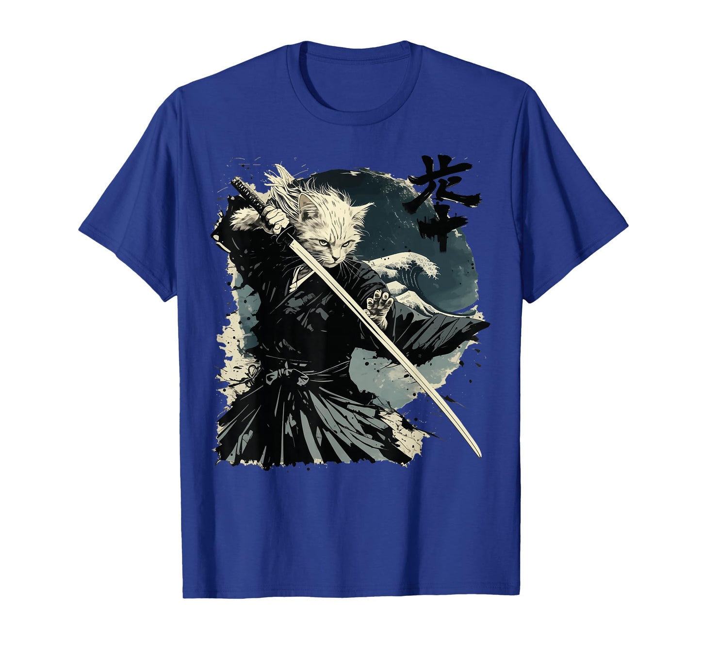 Japanese Cat Katana Japan Samurai T-Shirt